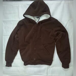 Brown Hooded Men's Sweater Desire Collection